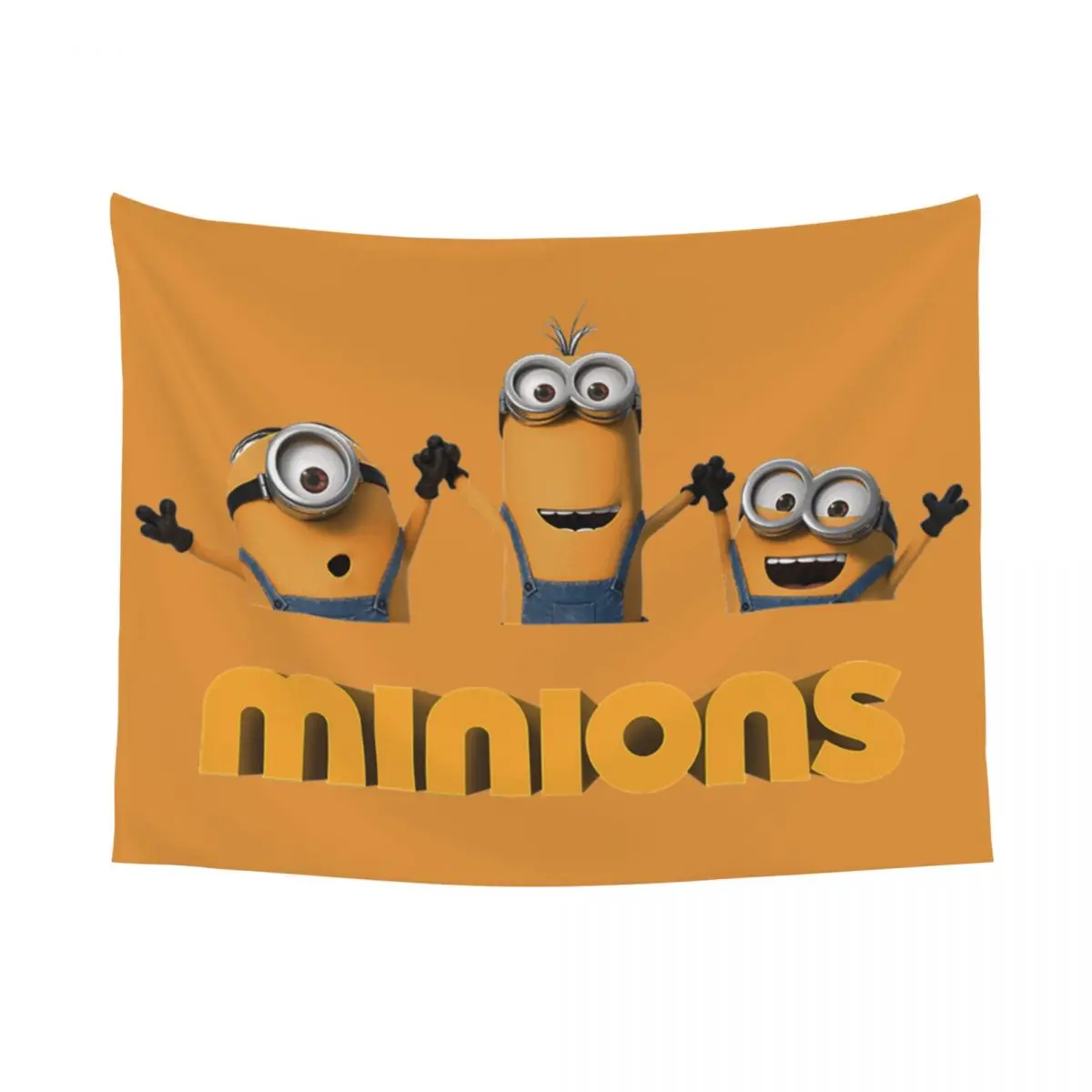 Custom Minions Cartoon Tapestries for Living Room Anime Hippie Wall Hanging Tapestry Home Decoration