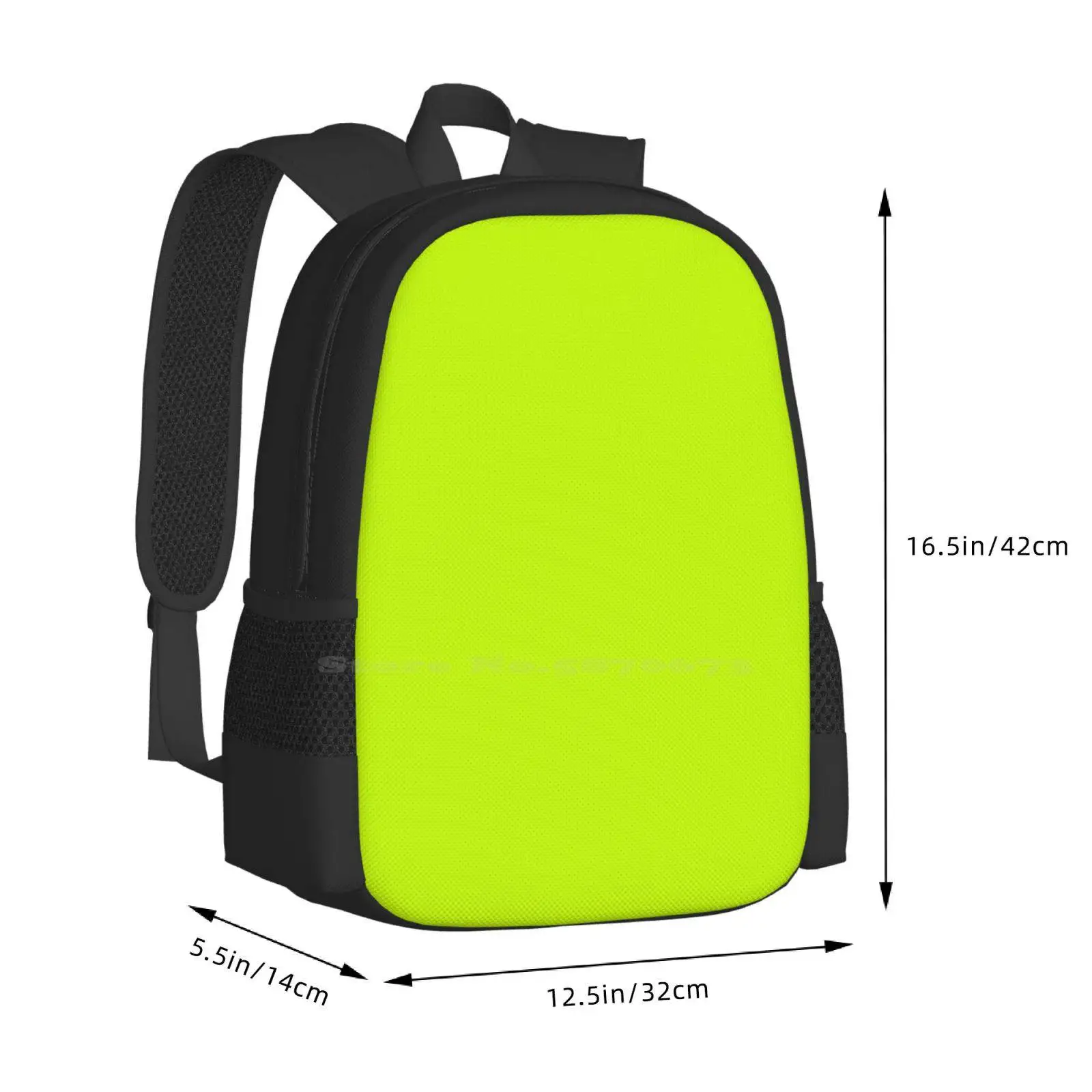 Bright Green Lime Neon Color Hot Sale Schoolbag Backpack Fashion Bags Green Background Lime Neon Abstract Texture Light