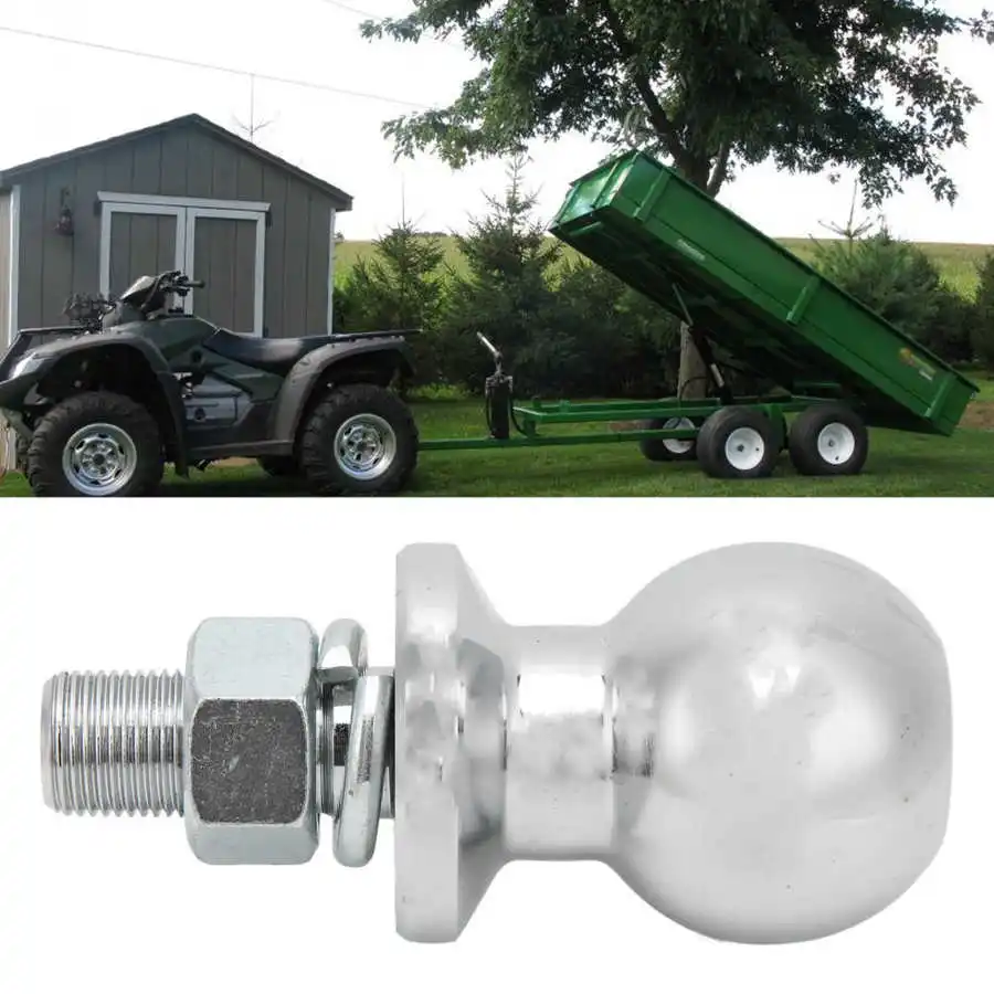 2in Trailer Hitch Ball 3/4x1-3/4in Shank Universal 3500LBS Steel Chrome Plated Caravan Towing Ball Car Accessories