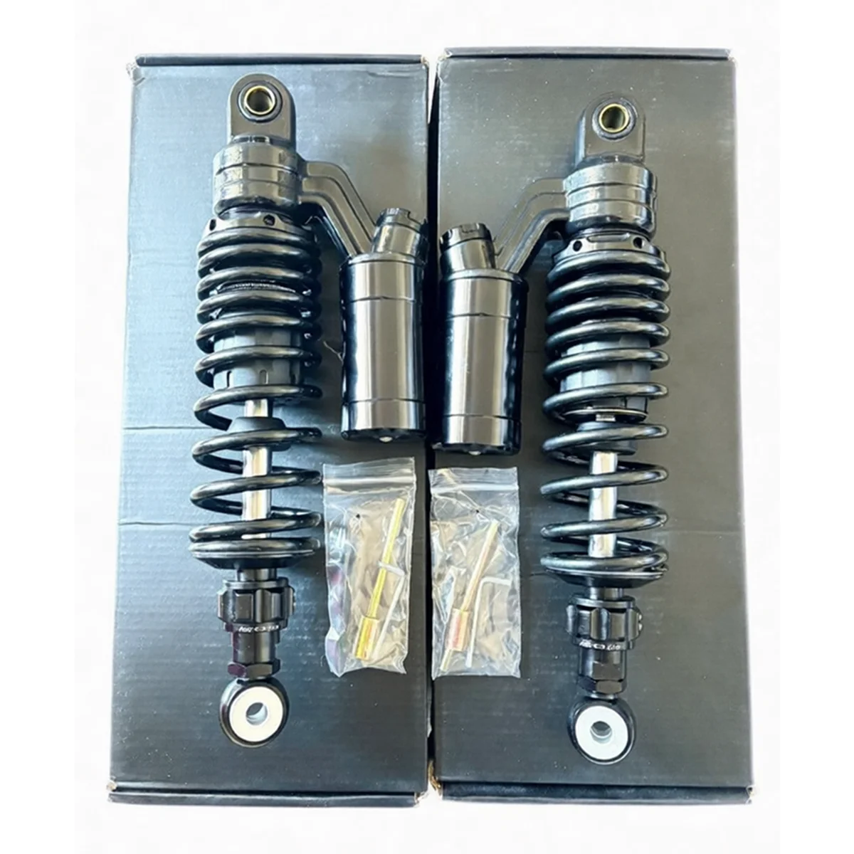 

2pcs Motorcycle Universal 285mm - 360mm Rear Air Shock Absorbers Suspension For Honda Yamaha Kawasaki Suzuki Ducati ATV