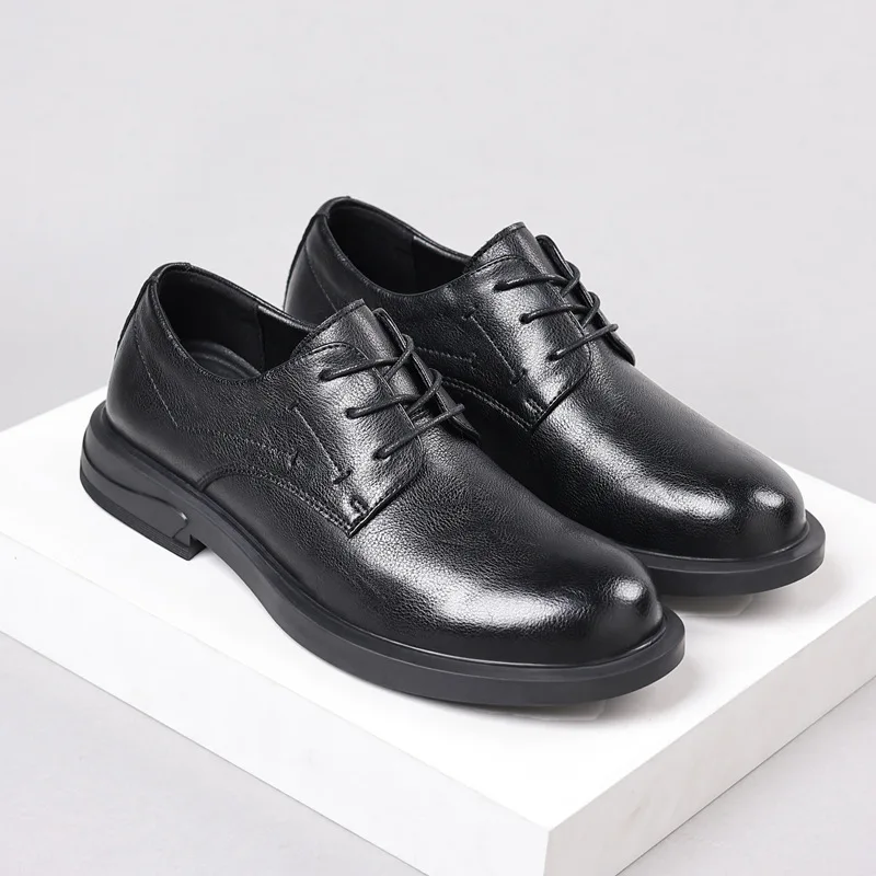 

Men Wedding Shoes Leather Shoes Men Business Dress High Quality Casual Black British