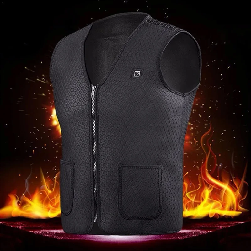 2023 Winter Self-heating Jacket Vest Windproof Warm Stylish Outdoor Portable Heating Clothes Trend Technology Men\'s Clothing