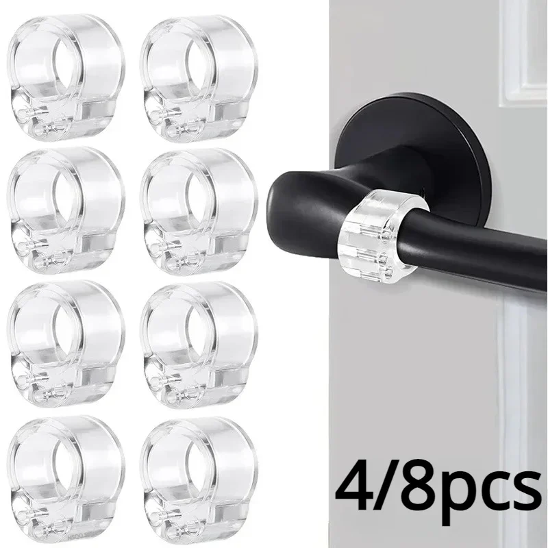 

Security Protection Doorstop House Door Stop Transparent Silicone Handle Protector Home Hardware Door Ding Prevention Guard