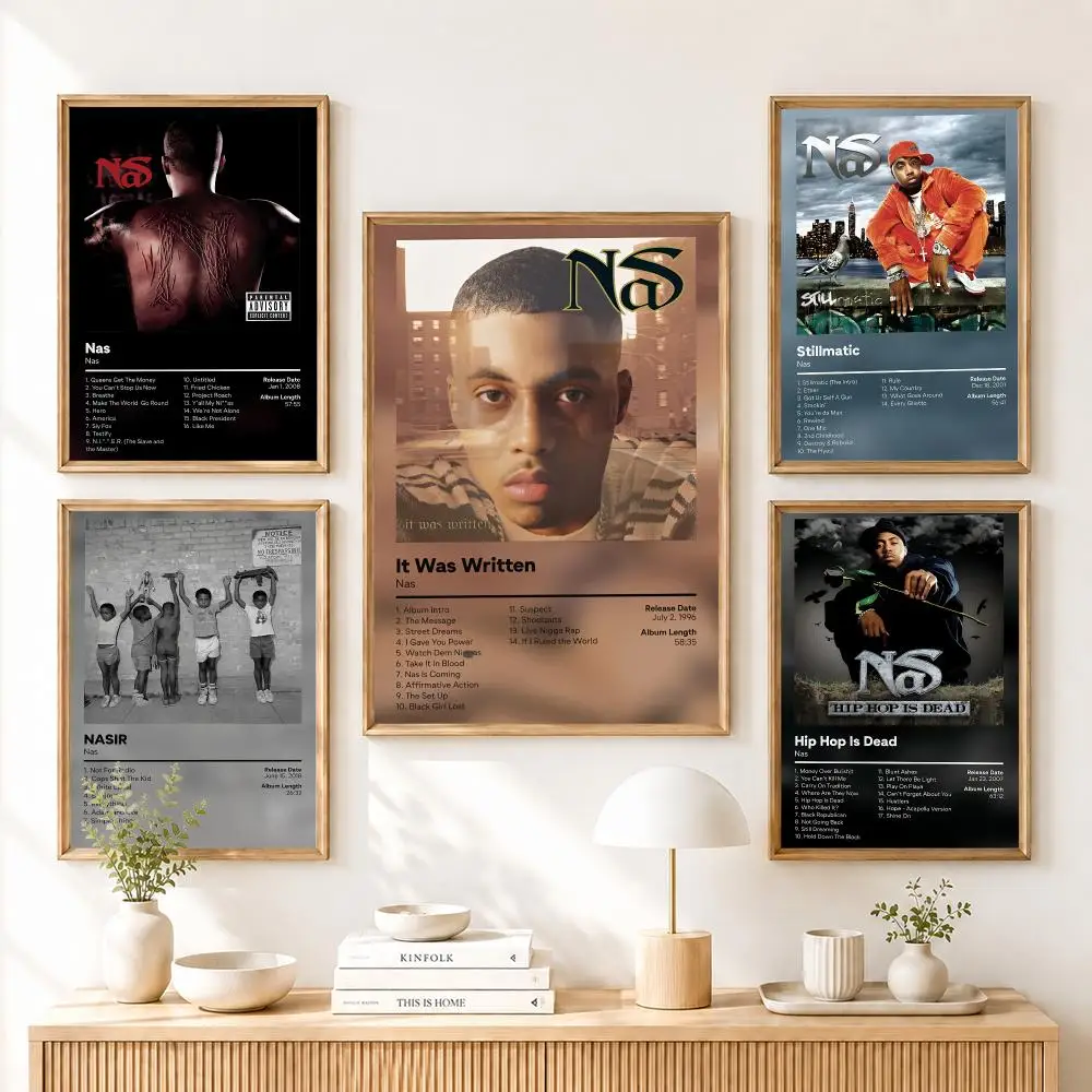 N-Nas It Was Written Poster Home Living Bed Room Bar Hallway Sticky Wall Art Printing Aesthetic Decor