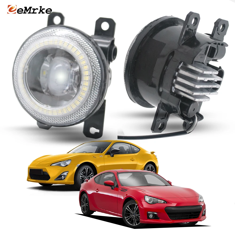 

Добавьте светодиодные противотуманные фары 30 Вт для Toyota 86 GT Subaru BRZ Scion FR-S 2012 2013-2016, аксессуары Angel Eye DRL, замена заводского галогену