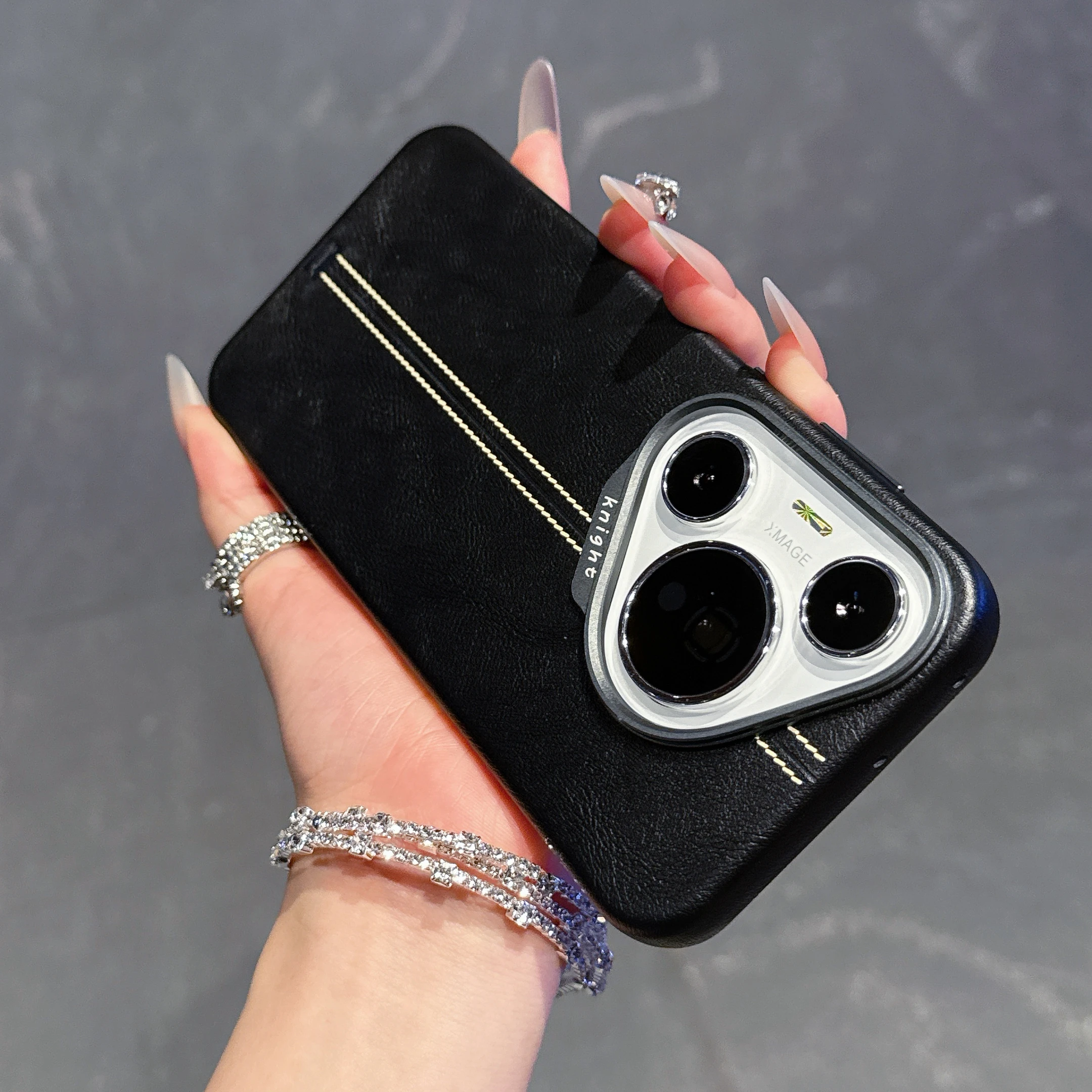 حافظة هاتف جلدية فاخرة للأعمال لهاتف هواوي بورا 70 برو P70 فائقة الصدمات مانعة للانزلاق لهاتف Magsafe غطاء خلفي Funda #4