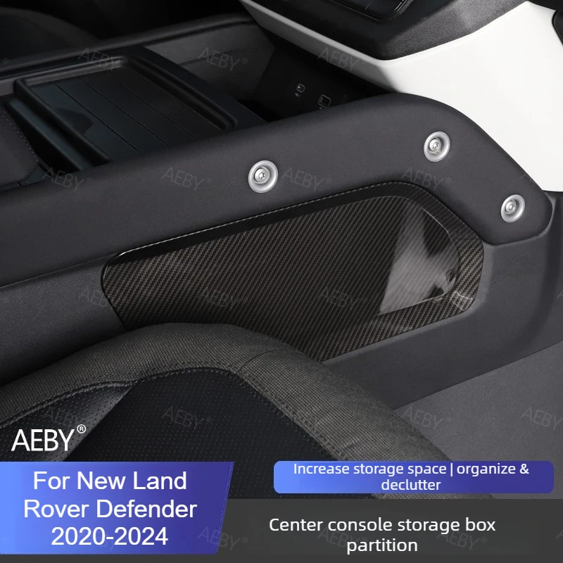 For New Land Rover Defender 2020-2024 Center console storage compartment divider tray Barrier storage box partition Insert