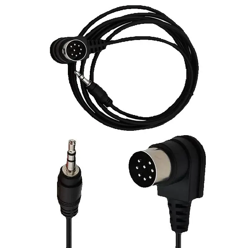 90 Degree Right Angle DIN 8P 8Pin Din Male Plug To 3.5mm Male Audio Adapter Cable For Musical Instrument Audio Equipment 1.8m