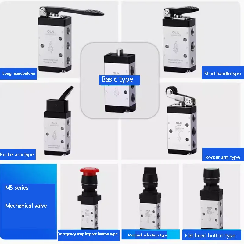 Valve mécanique M5Y110-06 deux positions cinq voies manuel M5R M5B M5C M5D M5L M5Y M5PM M5HS M5PL M5PP 210-08 rouleau de culbuteur