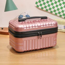 16 Inch Travel Suitcase Mini Hand Makeup Case Travel Organizer Cosmetic Box For Women Makeup Case Password Box Boarding Case