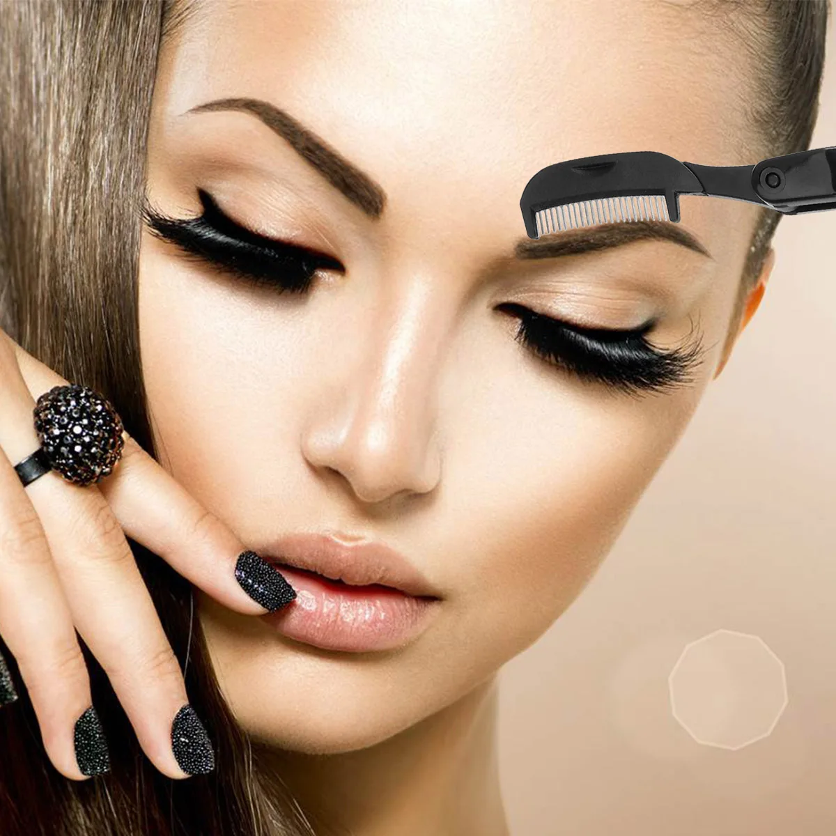 ชุดแปรงเขียนคิ้ว 3 ชิ้น ปลายเฉียง สแตนเลส สำหรับเจลปอมัด ด้ามไม้ น้ำหนักเบา อุปกรณ์แต่งหน้า หวีเขียนคิ้ว มาสคาร่า