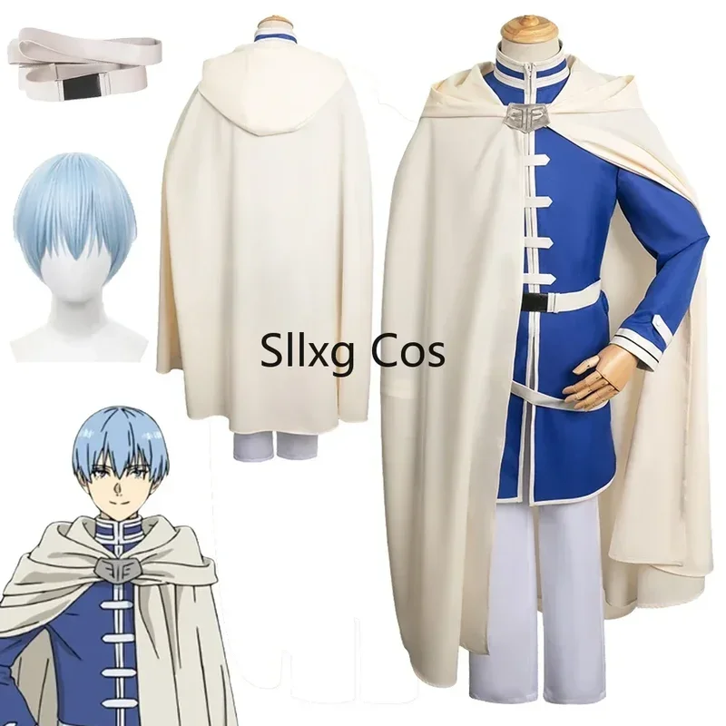 

FC6Himmel Cosplay Fantasy Cloak Wigs Anime Sousou No Frieren Disguise Costume Adult Men Halloween Roleplay Fantasia Clothes@FC8！