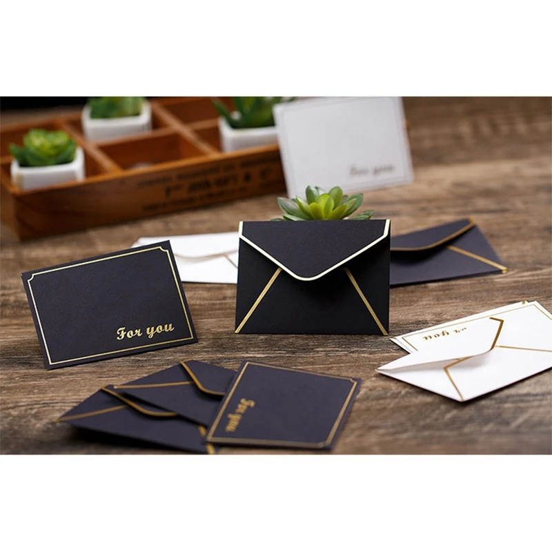 パーソナライズされたギフトカード,ブライダルカード,封筒またはカード,50枚
