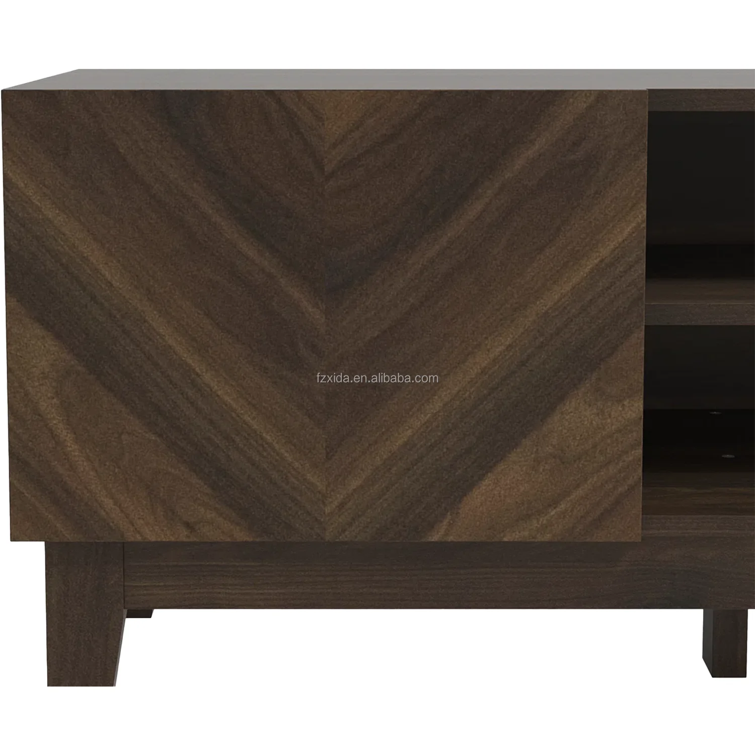 Modern Style Wooden Adjustable TV Stand Storage Cabinet for Living Room Bedroom Home Office Apartment Hotel Home Furniture