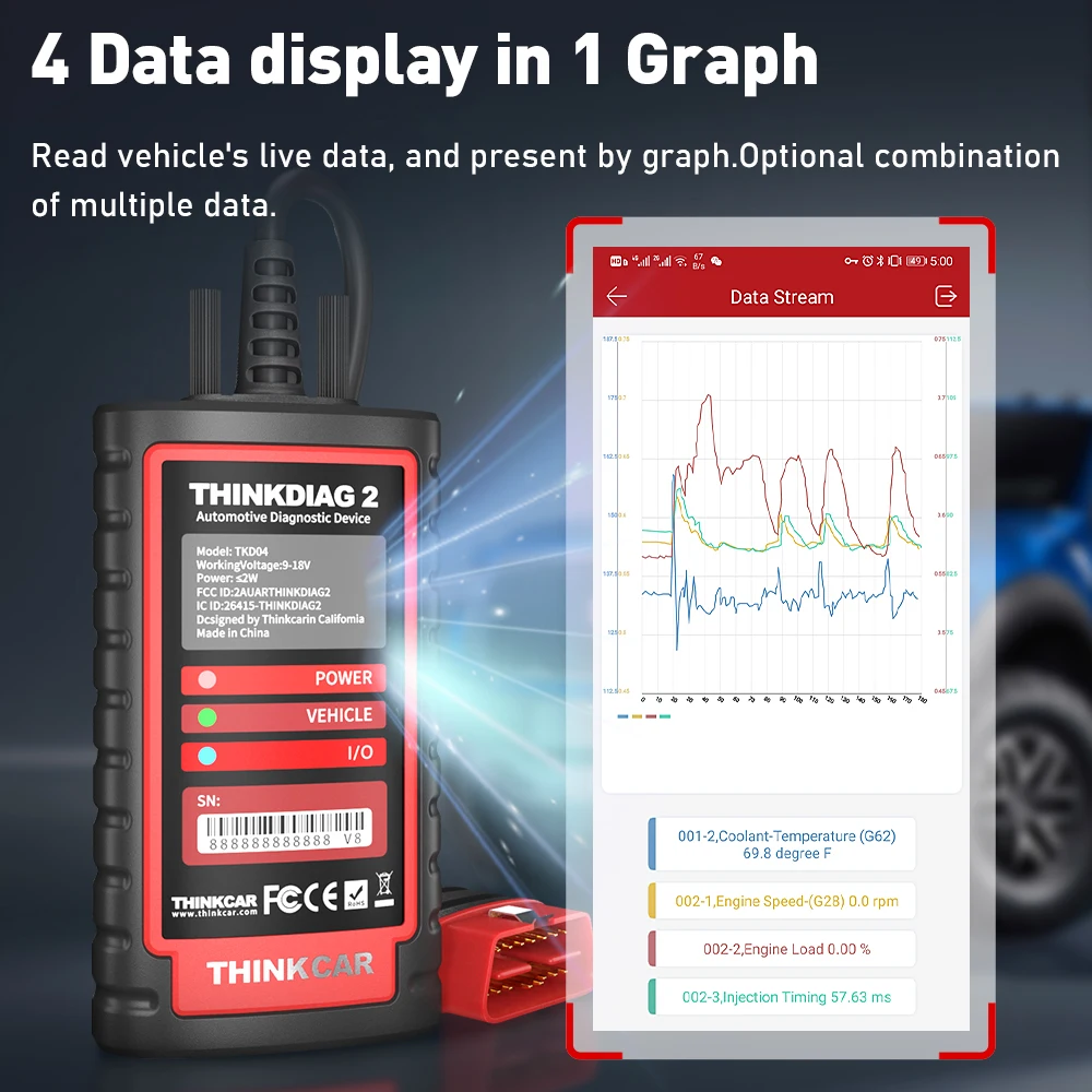 ThinkDiag 2 ALL Software 1 Jahr Kostenlose Aktualisierung Auto-Diagnosetool Unterstützt CAN FD ECU-Codierung Aktiver Test 16 Reset-Funktionen OBD2-Scanner – Detail 16