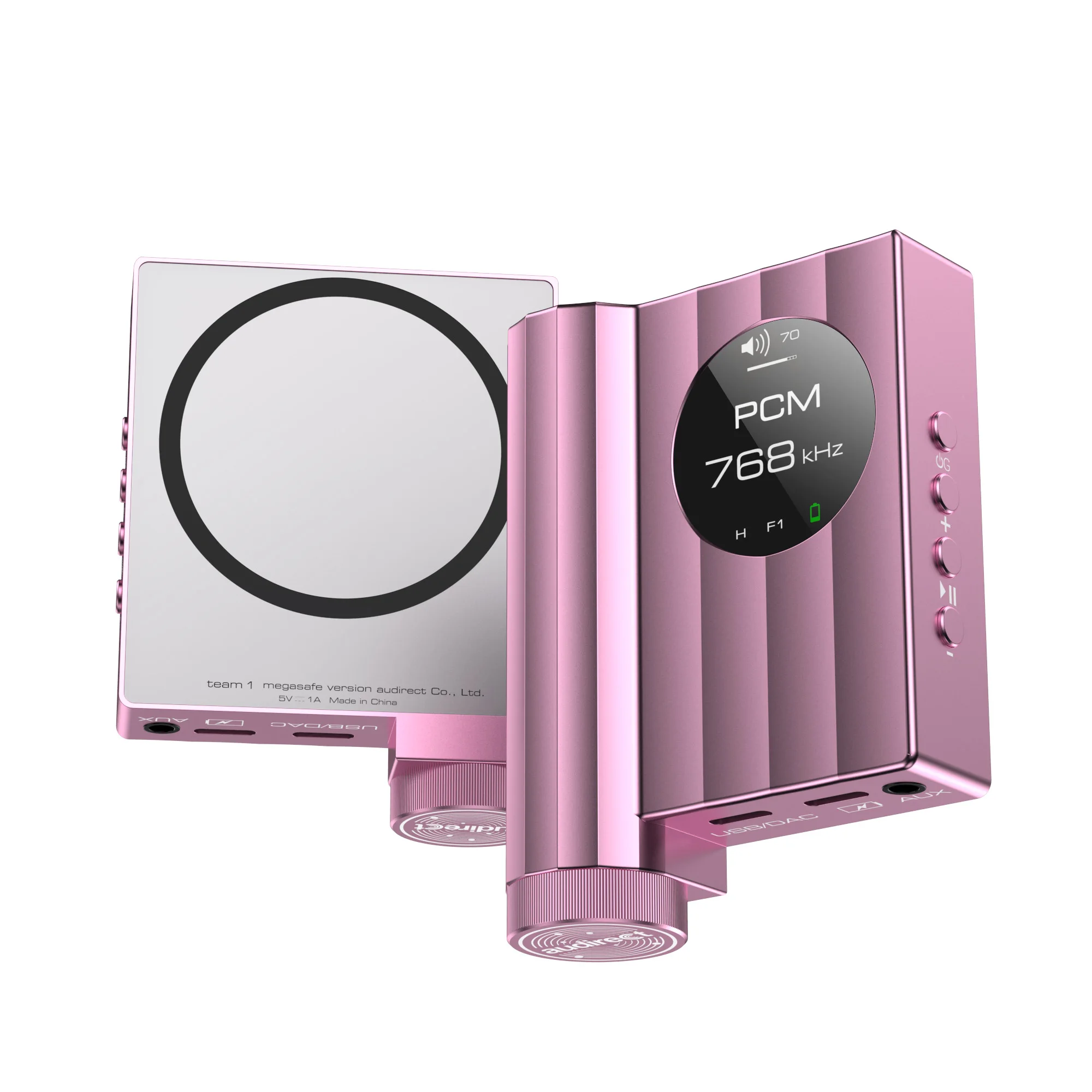AUDIRECT Team 1 المغناطيسي المحمولة DAC/AMP مضخم ضوت سماعات الأذن سطح المكتب الصغير ضياع المجمعة فك ES9281AC PRO رقائق PCM768