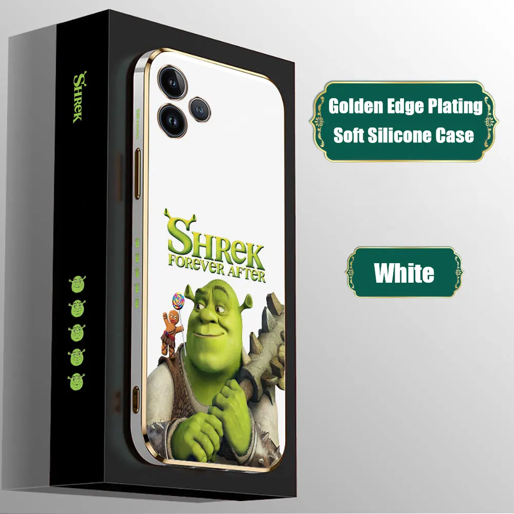 Funny Movie Shrek Anime Phone Case For infinix Tecno Camon 30 20 19 18 Spark 10 8 7 6 Poca 6 5 4 Zero 30 20 Pro 5G Plating Cover