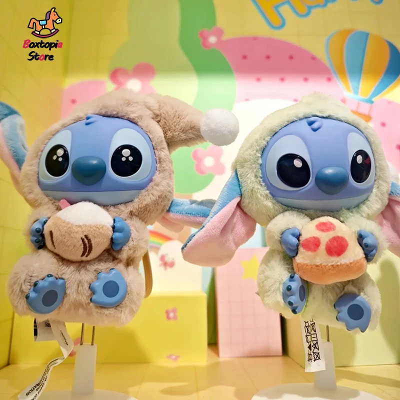 New Officiall Stitch Eat Some Thing Before Sleep Series Blind Box Stitch Vinyl Face Bag Pendant Mystery Box Toy Birthday Gift