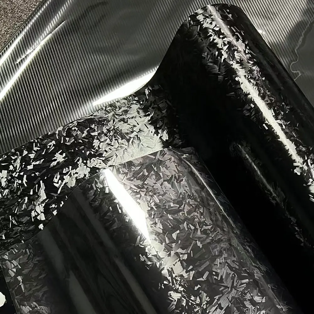 

10/50cm x 100/152cm Matte Grain Carbon Fiber Black Vinyl Car Wrap Film 3D With Air Release Vinyl Accessories Motorcycle Stickers