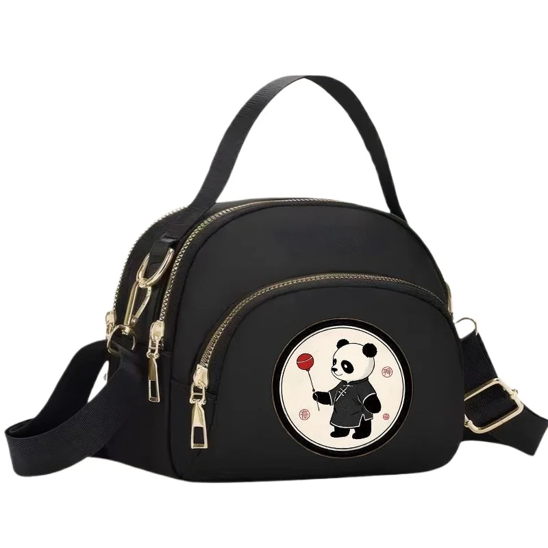 

Женская сумка с пандой, новая сумка на плечо, женская сумка для мобильного телефона, модная повседневная оксфордская вращающаяся сумка-мессенджер, нишевая ретро-изысканная сумка
