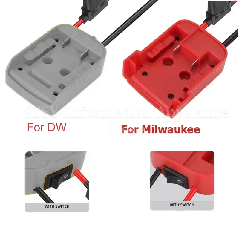

Адаптер для аккумуляторов Power Wheels, совместимый с аккумуляторами Milwaukee 18V 20V, с проводом 12AWG и разъемом питания для DIY RC-моделей и игрушек