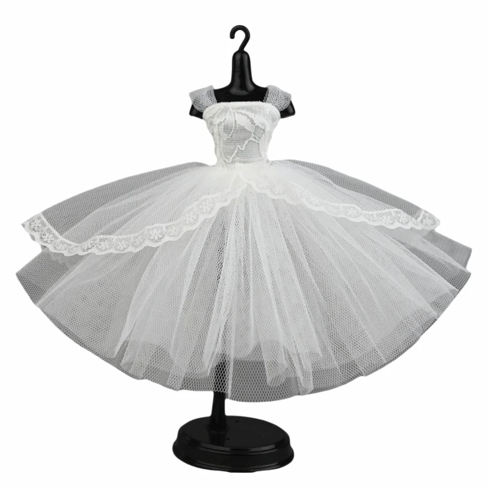 Exquisite Black Dotted Black Princess Dress Mini Lace Tutu Doll Clothes Multilayer Doll Dress Dolls