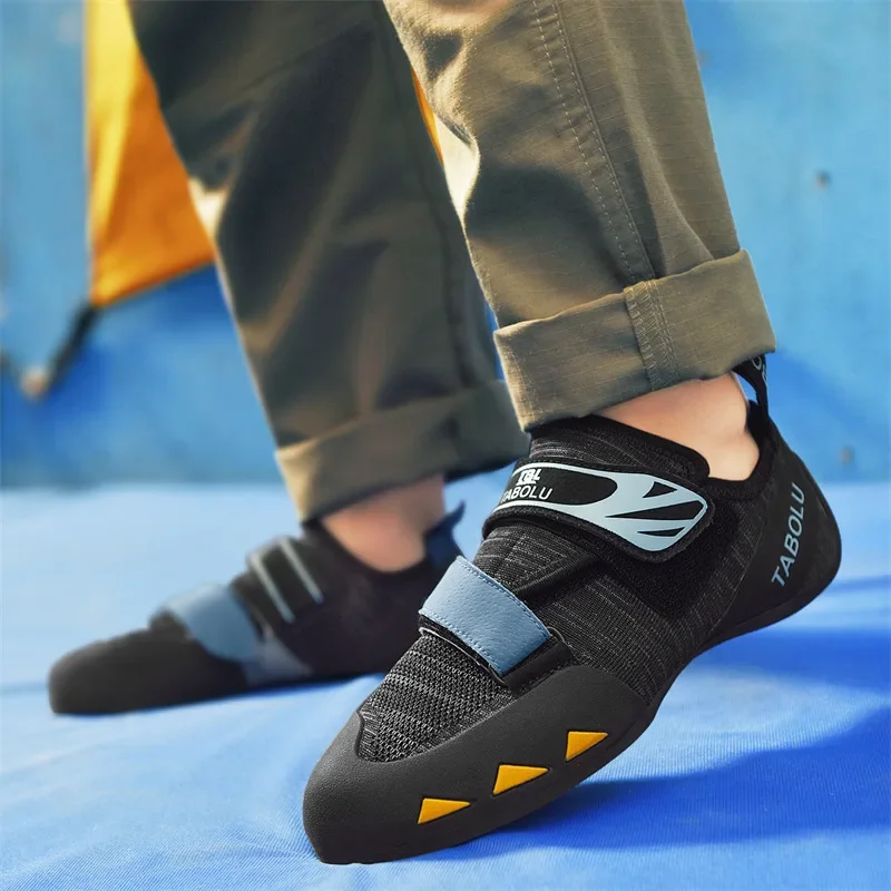 Indoor Outdoor Climbing Shoes Beginners Knit Rock-Climbing Bouldering Training Shoes Professional Men Women Rock-Climbing Shoes