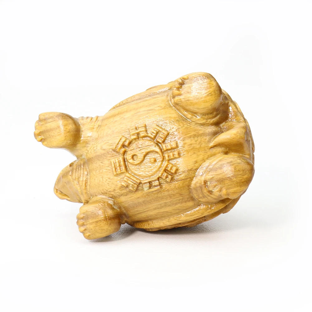 Money Turtle Tortoise Copper Coins Crafts Natura Wood Ornament Lucky Fortune Feng Shui Mascot Charms Figurines Paperweight Decor