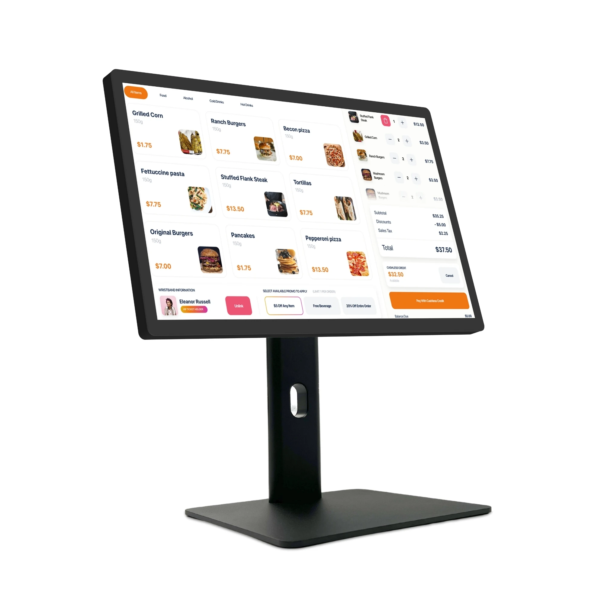 Kiosco de Autoservicio 2025 RK3568 Android 11 de 21 Pulgadas, 1920*1080, 250cd, 16:9, para Restaurantes y Comercios Minoristas, Centro de Control de Pedidos con Animación