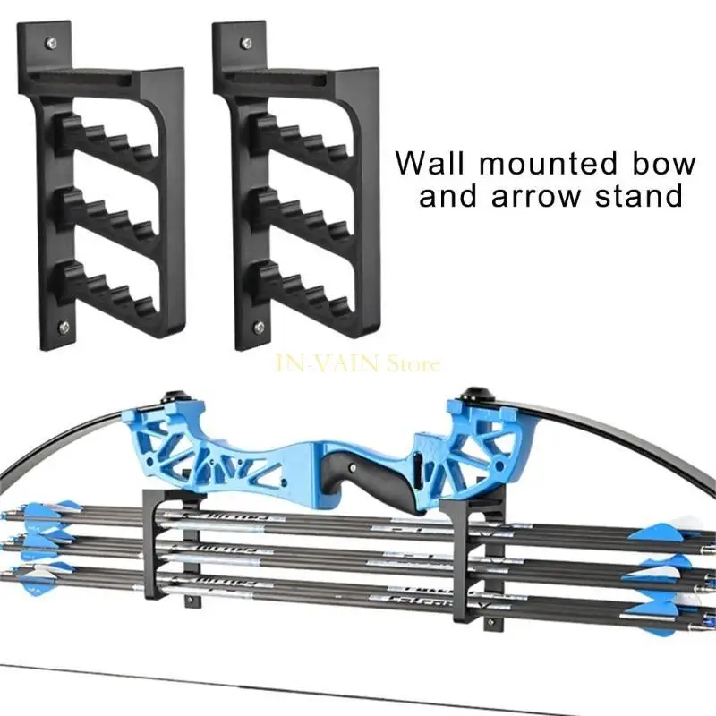 Wall Mounted Bows Hanger Bracket Holder Bows Rest Display Rack Arrows Wall Hanging Bracket Bows Holder Easy to Install
