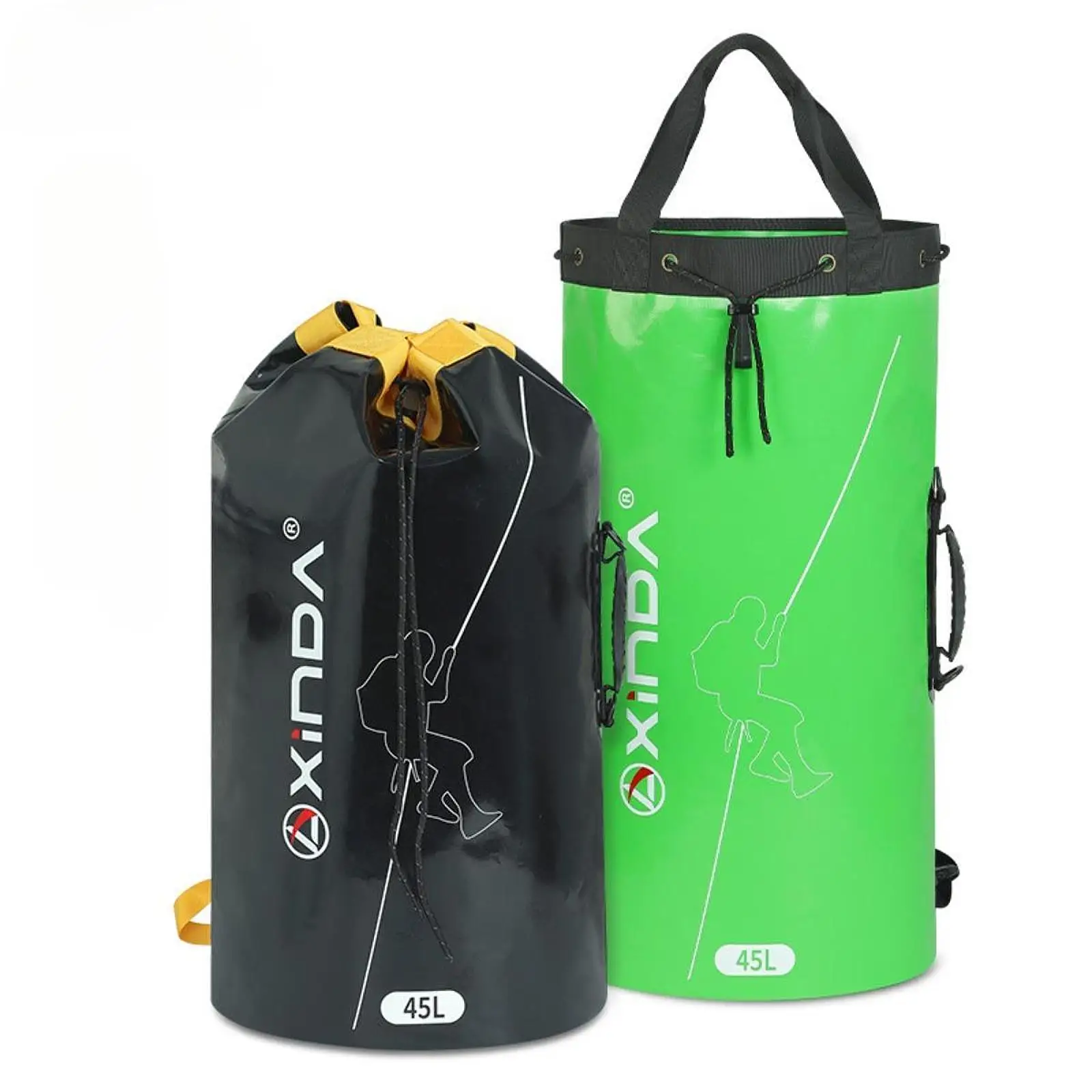 

Outdoor Rope Bag PVC Rock Climbing Rescue Cave Exploration Package Rope Management Backpack Shoulder Bag for Outdoor Sports