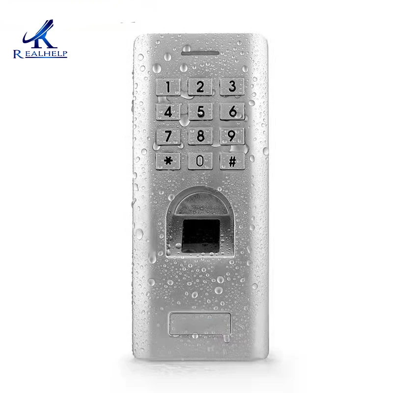 IP66 Waterproof Outdoor Fingerprint Access Control Biometric Fingerprint Reader Standalone Operation Wiegand 26 Output