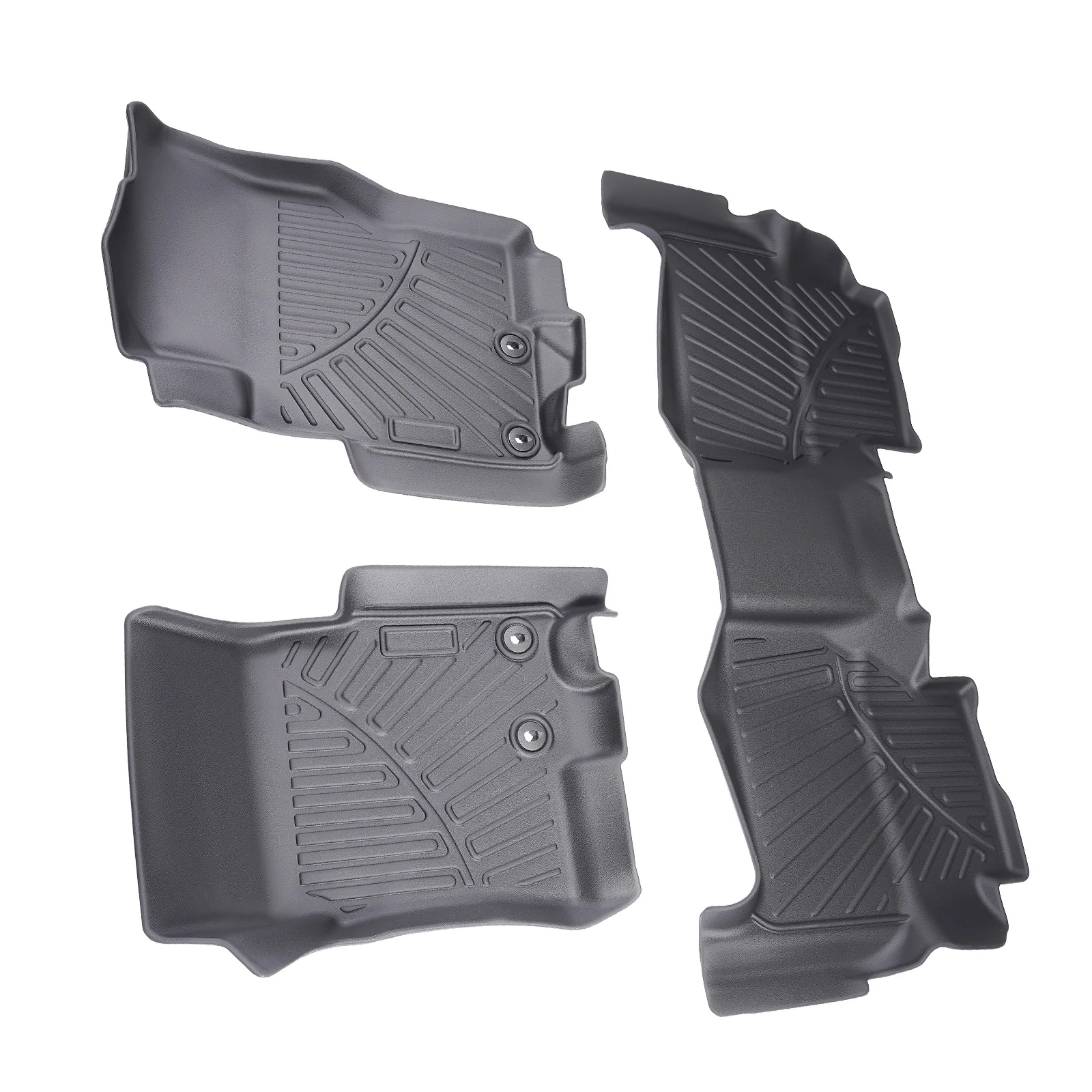 

Front Floor Mats & Rear Floor Mat For Nissan Frontier Crew Cab 2022-2024 Rubber