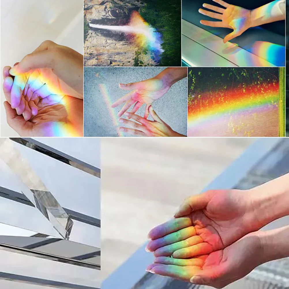 

3Pcs Equilateral Prisms Optical Glass High Light Refracting Characteristics Photography Science Education Tool