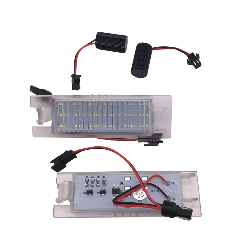 2pcs LED License Number Lamps Plate Lights for Opel Astra H J Corsa C D Insignia Tigra B Twintop Vectra C Zafira B OPC