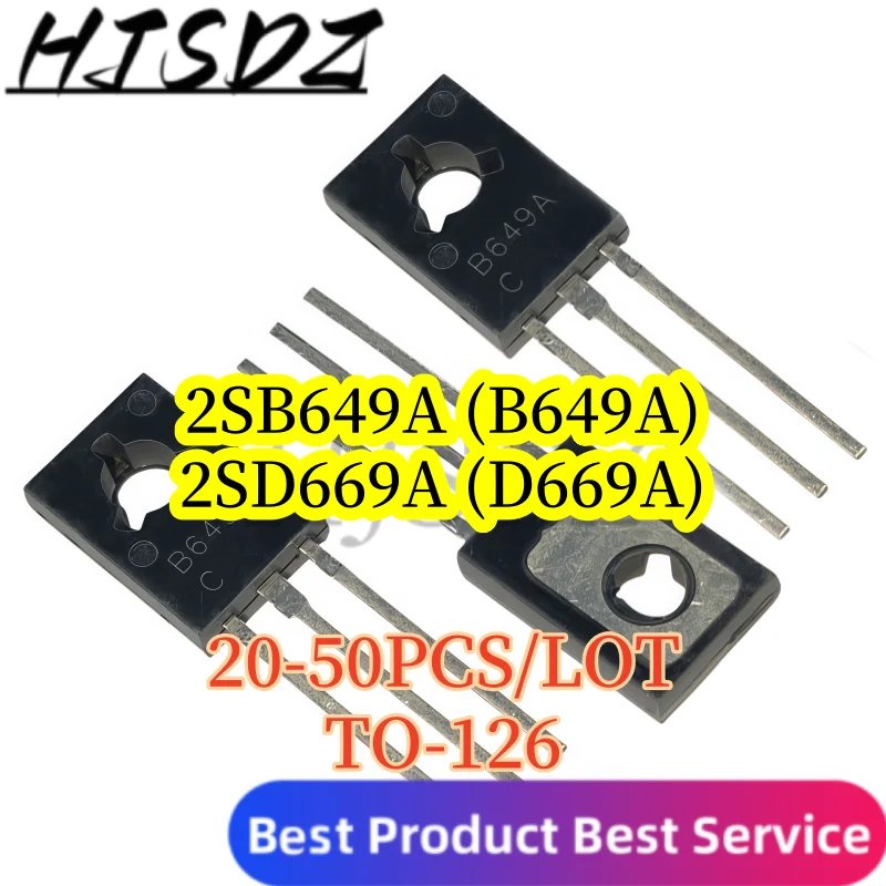 【20-50PCS/LOT】2SB649A (PNP) B649A 2SD669A (NPN) D649A TO-26 transistor