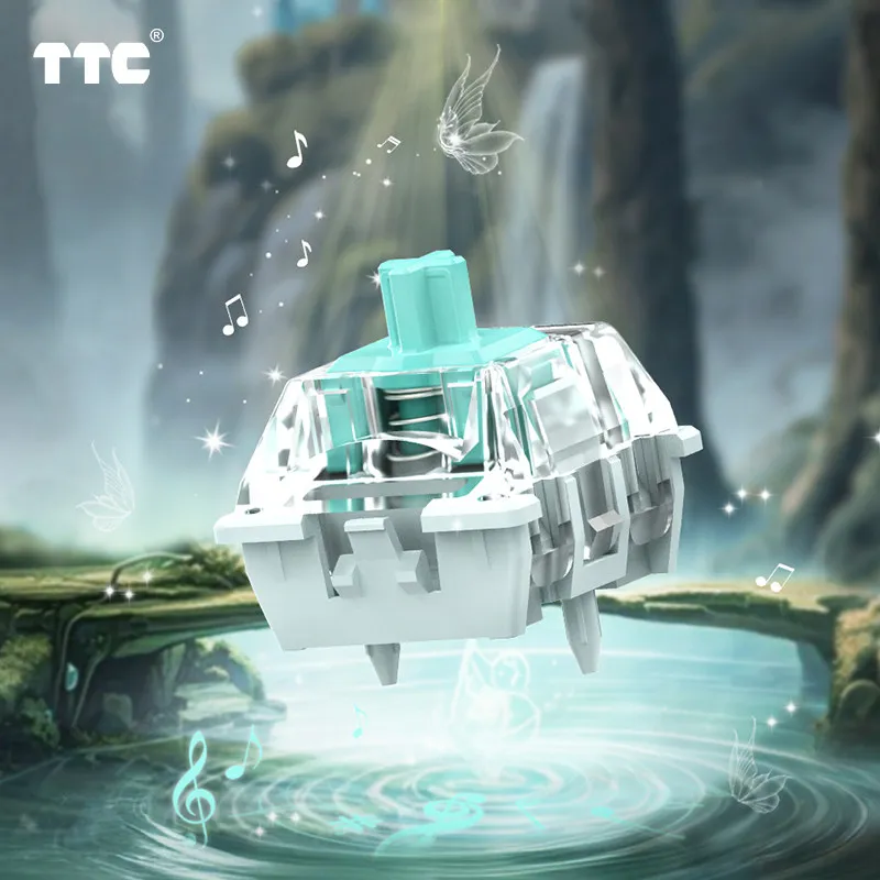 TTC Elf King HE Magnetic Switch, Linear Factory Pre-lubed Freely Setting Pre-Travel Smooth HiFi magnetic Keyboard Switch
