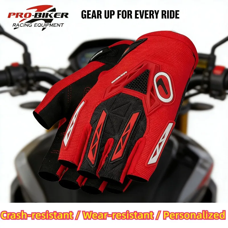 

Короткие мотоциклетные перчатки для мужчин и женщин, дышащие перчатки для мотокросса и бездорожья, защитные перчатки для мотогонок с защитой от падений.