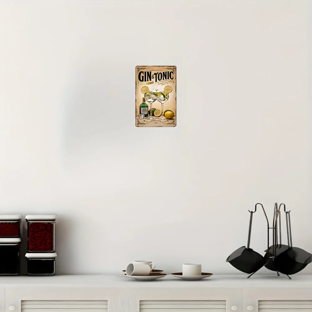 2D Flat Wind‑Resistant Vintage Aluminum Poster Wall Sign 