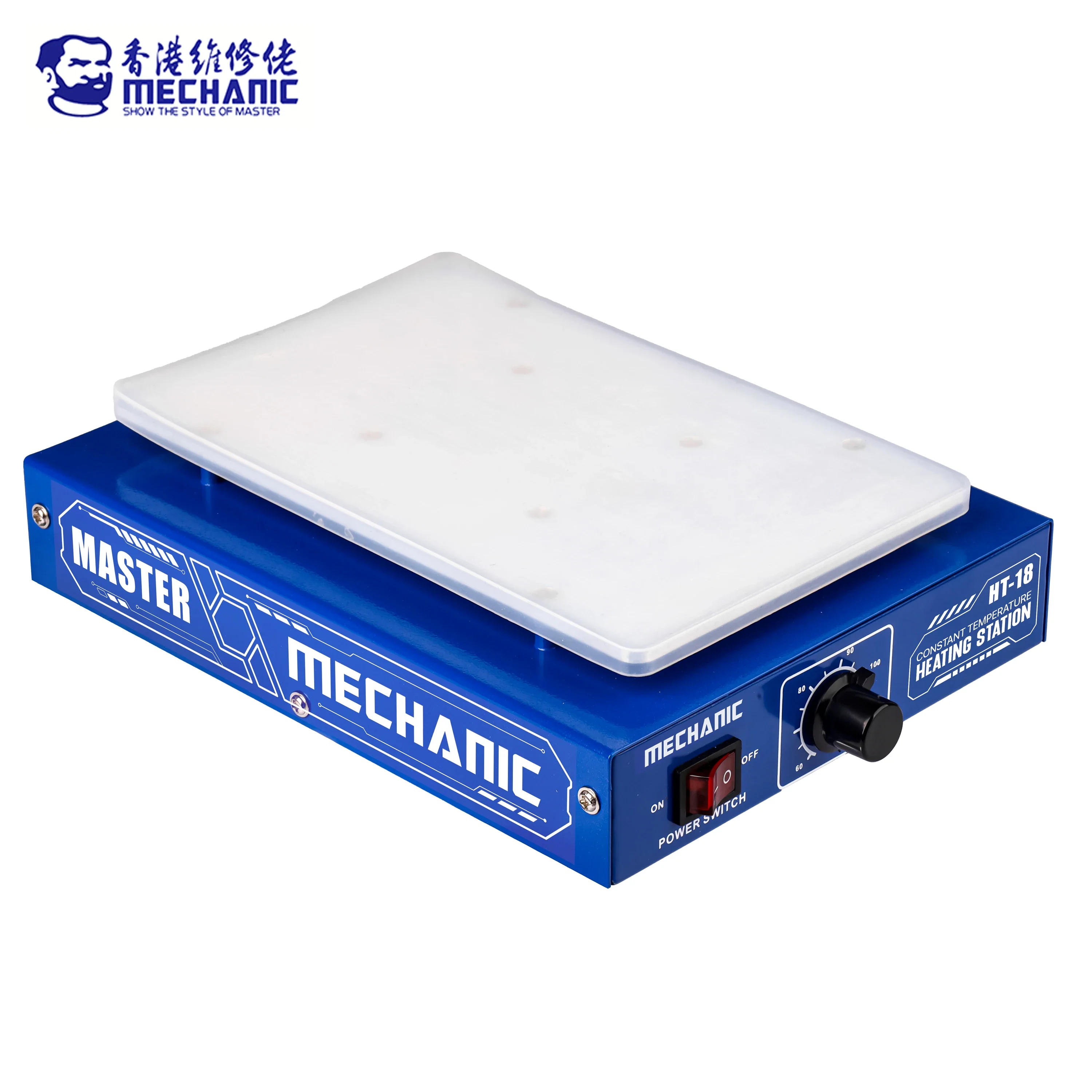 MECHANIC HT-18 Mini Hot Plate PCB SMD Board Soldering Plate Adjustable Constant Temperature Heating Preheating Station Repair