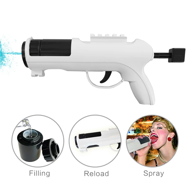 Champagne Wine Shooting Guns Wine Sprayer, Nozzle Kit, Alcohol Guns, Drinking Ejector, Feeding for Birthday Party, Club Bar, New