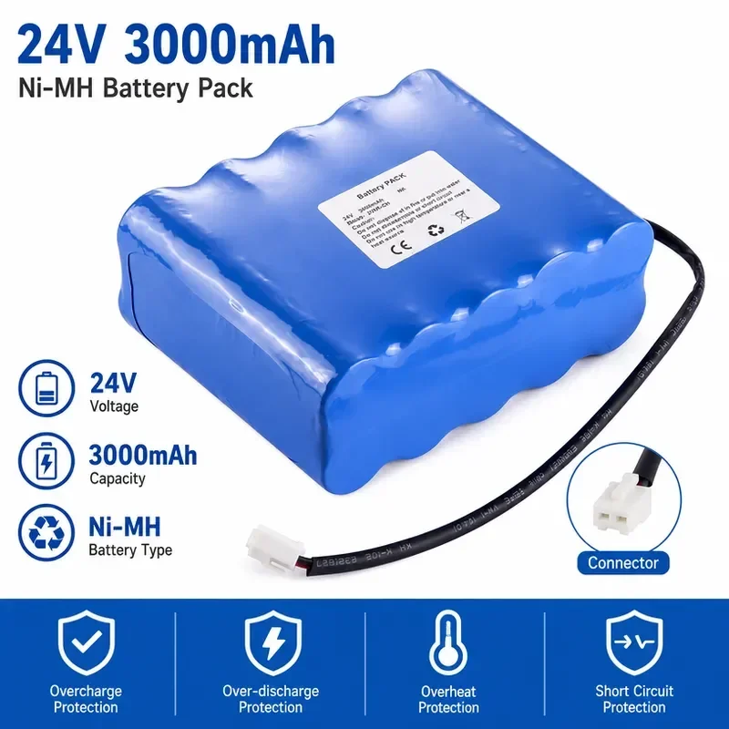 [NEW]  For Cadnica 20KR-CH 24V 3000mAh Rechargeable Battery High Capacity Replacement Power Cell for Industrial Equipment Tools