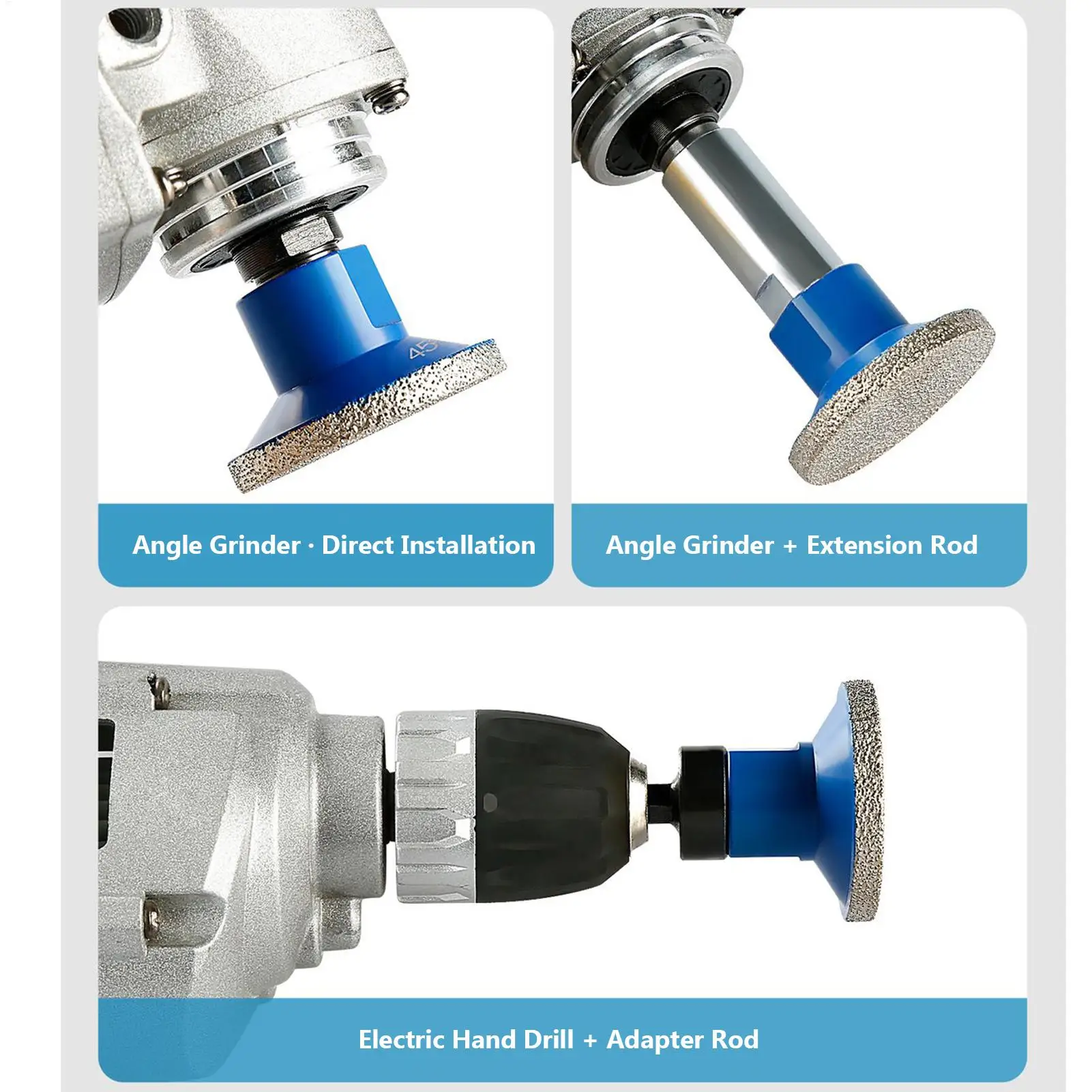 

Шлифовальный круг, 2 дюйма, гладкие, плоские, прочные абразивные насадки, угловой шлифовальный круг для семьи, друга, профессиональная домашняя плитка