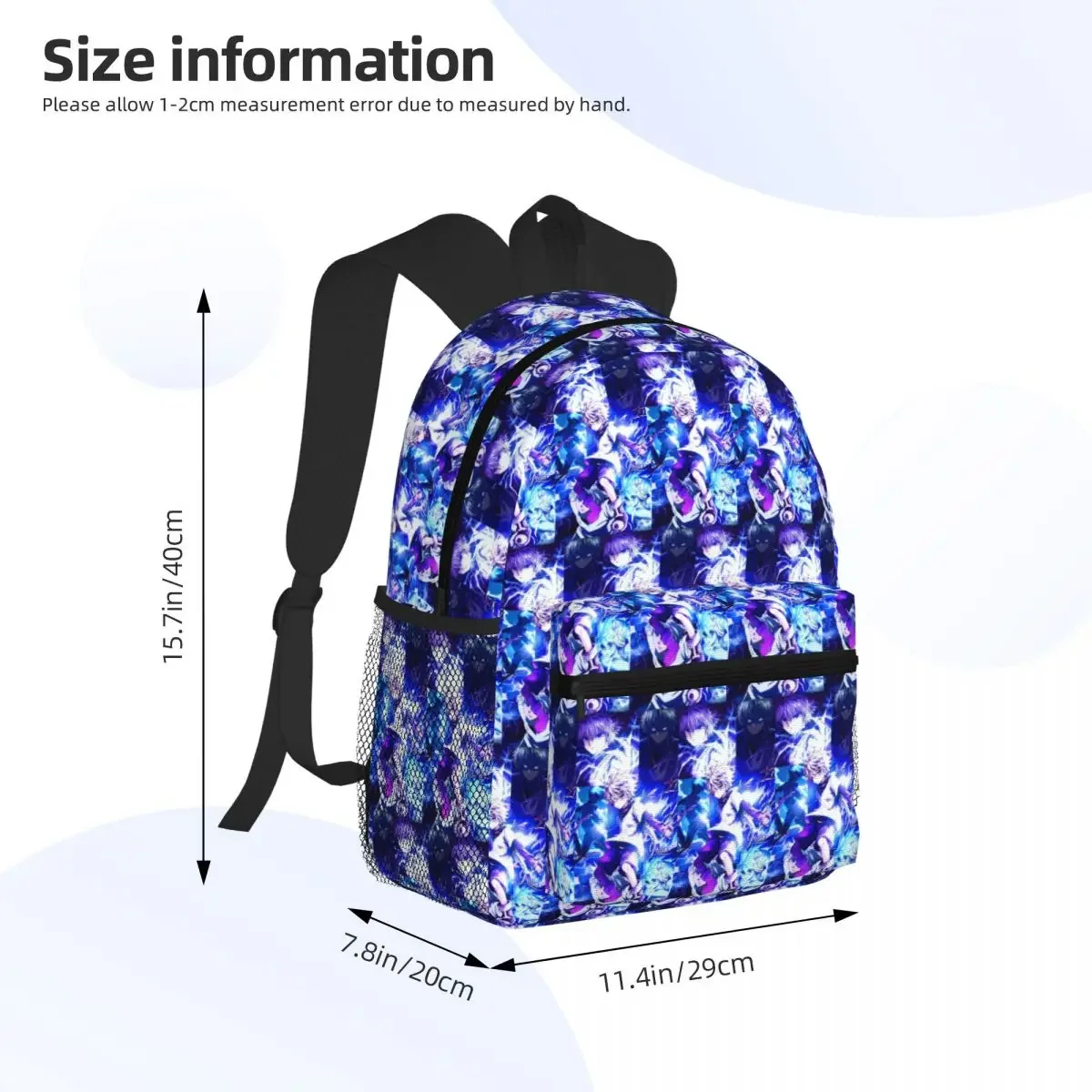 Cartoon Anime Hunter X Hunter Student Backpack School Bag Hiking Travel Daypack for Men Women Fashion Bookbag Shoulder Bags
