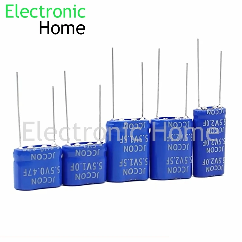 وحدة تركيب مكثف فائق Farad ، V ، 0.47F ، 1.0F ، 1.5F ، 2.0F ، 2.5F ، 5.0F ، 7.0F ، 10F ، 5.5V1.5F ، 5.5V5.0F ، 5.5V10F ، 5 #6