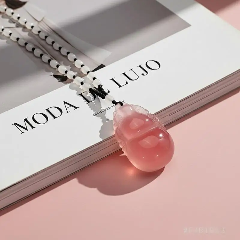 Sunlight UV Color Change Necklace Water Drop Pendent Necklace For Women Unisex Lucky Long Pendant Sweater Chain Ornaments