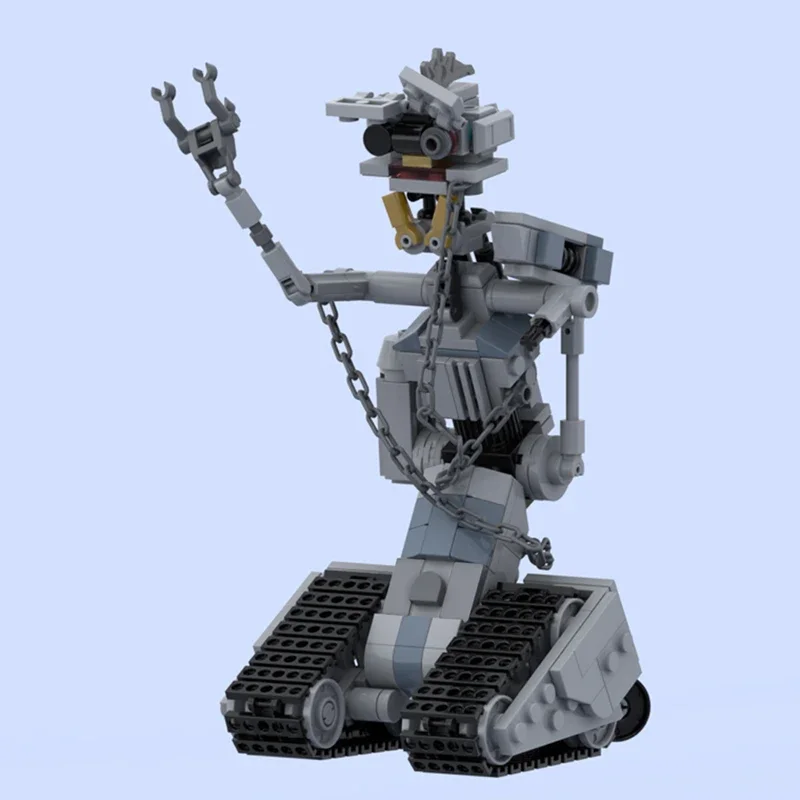 MOC Short Circuit Johnny 5 Robot Building Blocks Set Military Robot Mech Model 382 Pcs Brick Toys for Kids Christmas Gifts