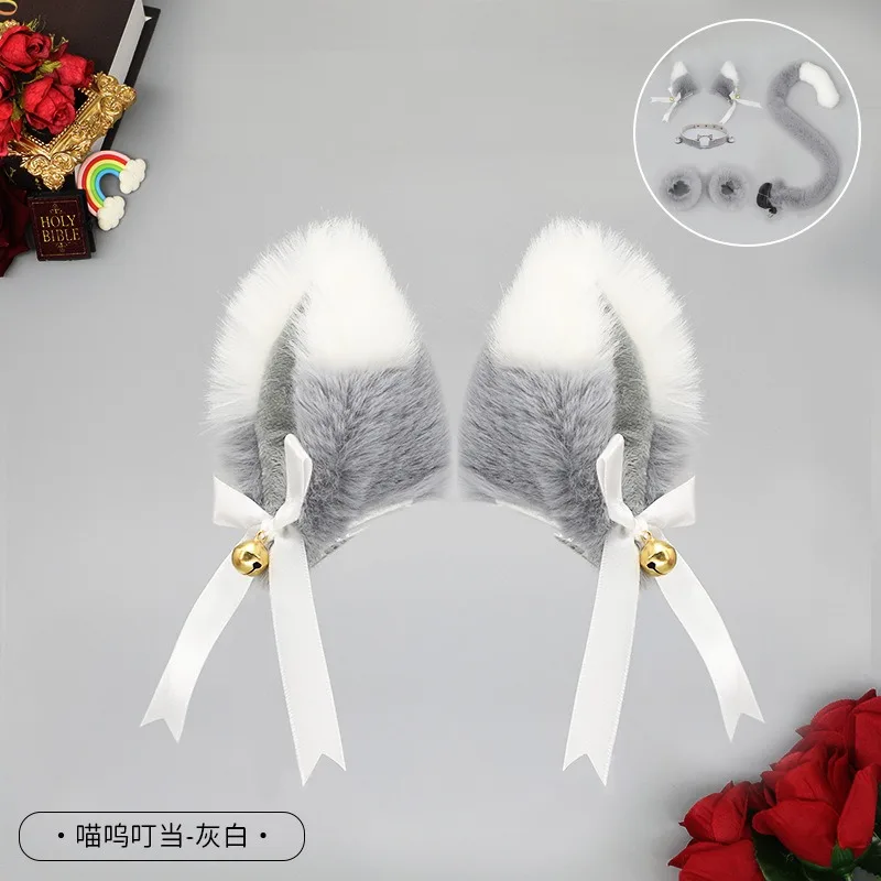 여자를위한 귀여운 고양이 귀 머리핀 여자 머리 장식 애니메이션 머리핀 머리 장식 로리타 헤어 클립 파티 코스프레 여자 헤어 액세서리