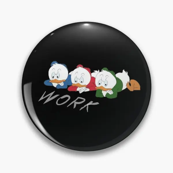 Huey Dewey And Louie  Soft Button Pin Hat Decor Brooch Creative Cute Clothes Badge Lapel Pin Gift Women Cartoon Collar Metal