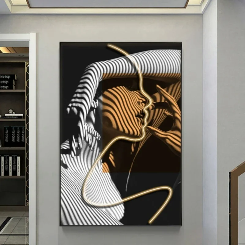 

Luxury Modern LED Mural Wall Lamp - Lustre Hanging Painting Light for Corridor, Living and Dining Room Interior Decor